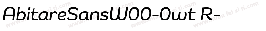 AbitareSansW00-0wt R字体转换